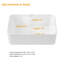 16" L x 12" W Rectangular White Ceramic Vessel Bathroom Sink with Faucet and Pop-Up Drain Combo