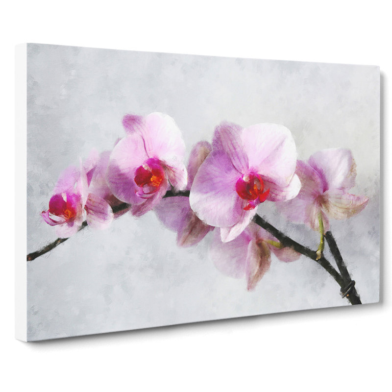 Orchid Flowers Vol.5 - Wrapped Canvas Painting, 50cm H x 76cm W x 3cm D