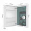 Armoire à pharmacie 24 po x l 36 po à surface sans miroir, avec bords biseautés et porte à ouverture à droite