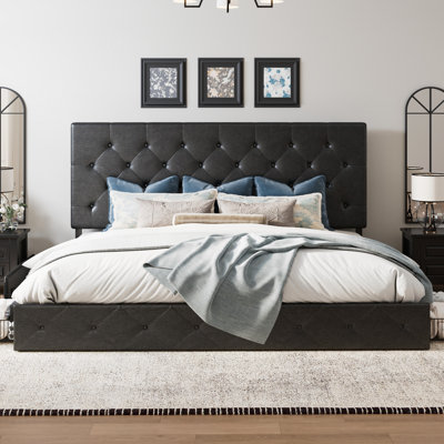 Silvester Upholstered Platform Storage Bed
