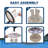 Reel Salty Saltwater rotating 12 Rod Rack