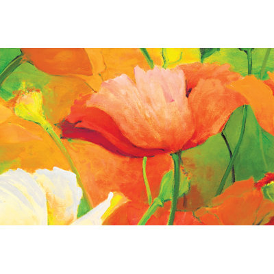 Bright Tulips - Wrapped Canvas Print