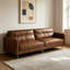 3 Seater Faux Leather Sofa