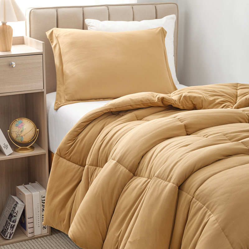 843249116695, Twin XL Comforter + 1 Standard Sham, Brown