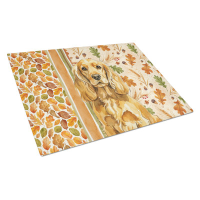 Planche à découper en verre Golden English Cocker Spaniel