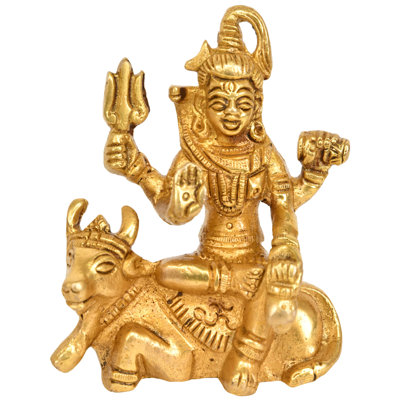 Figurine Lord Shiva assis sur Nandi