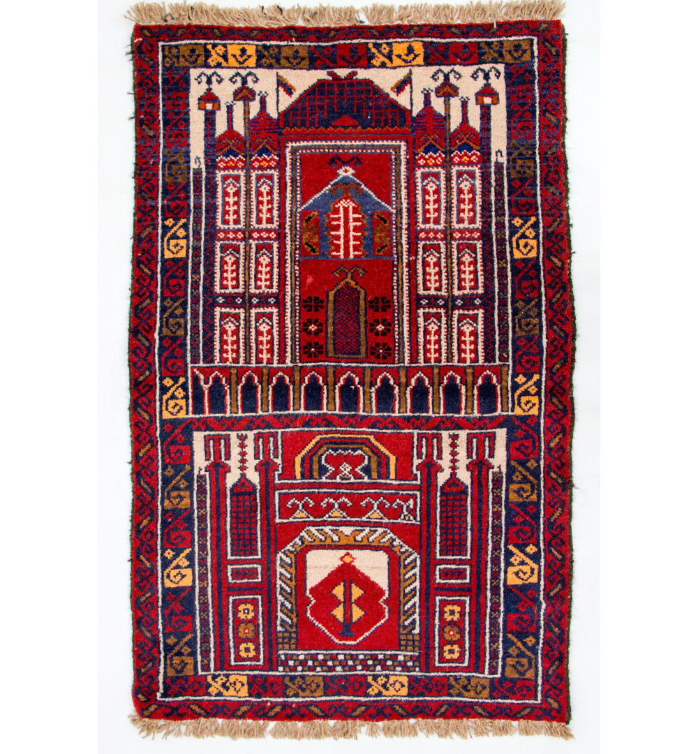 Colerane Hand Hooked Wool Blue Indoor/Outdoor Rug