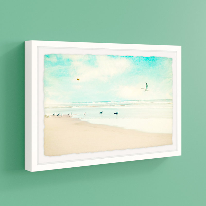 Morning Beach by Sylvia Cook - Single Picture Frame Print, 20 cm H x 30 cm W x 4 cm D