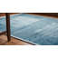 Tapis contemporain vert / turquoise en laine noué à la main Freya-1701556868