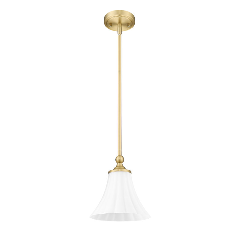 Luminaire suspendu moderne 8 lumières 8 pouces, Doré