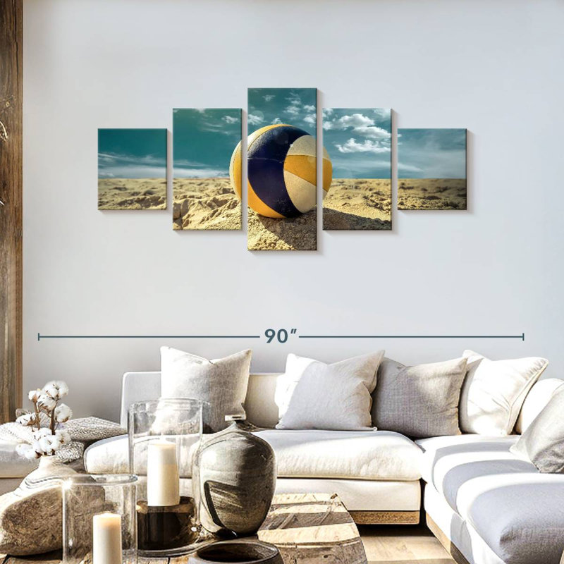 Volleyball sur sable, H 30 po x l 68 po