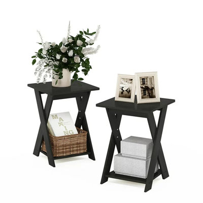 Artesian Modern Criss-Crossed End Table by Ebern Designs