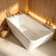 TB6054420831886TB&Size 28.35 " W Alcove / Tile in Soaking Solid Surface Bathtub-138048255