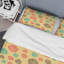 Motif de cercles roses et verts - Ensemble de housse de couette abstrait - Microfibre de polyester-1168064002