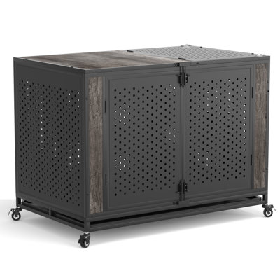 Mobilier de cage robuste pour chien, grand chenil moyen à l'épreuve des fuites pour chiens très anxieux