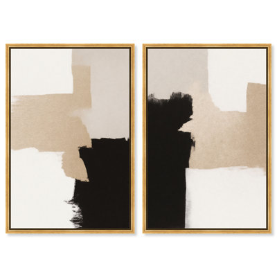 «Neutral Beige White Minimalist Set» par Art Remedy