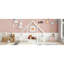 Lit double en bois en forme de maison avec clôture, garde-corps, blanc-1194357235-1194357247