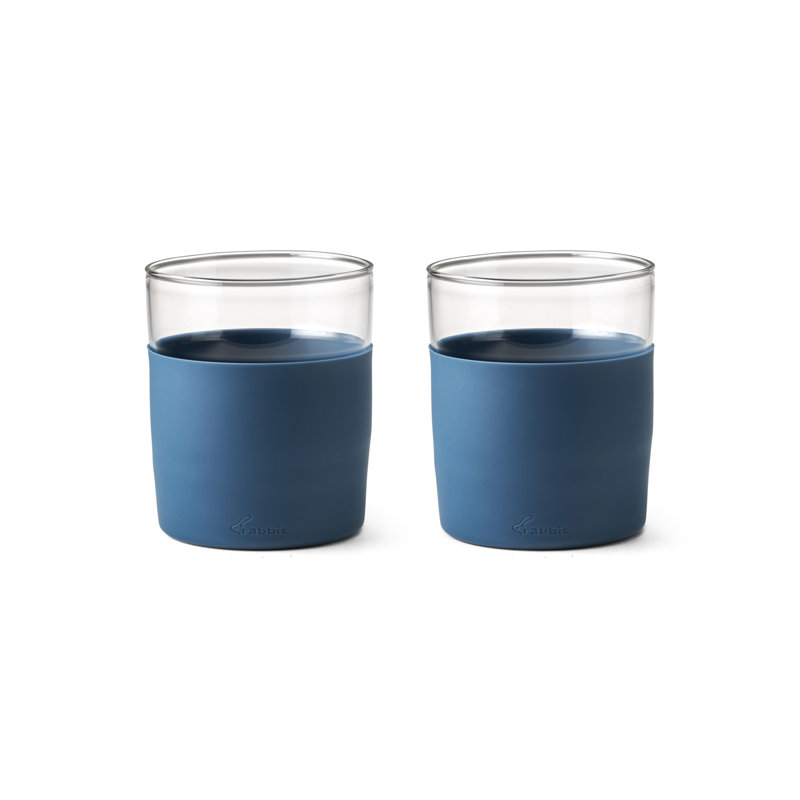 Rabbit Freezable Whiskey Glasses, Blue