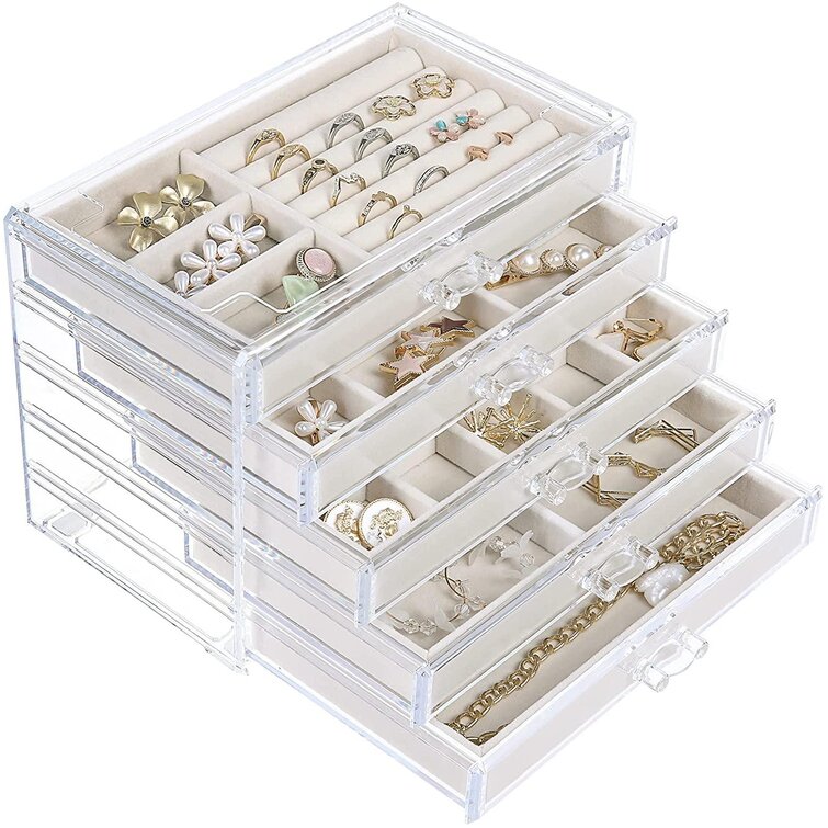 Rebrilliant Acrylic Jewelry Box + Drawers