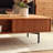 Solid wood coffee table with retro design