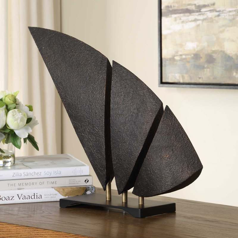 Sculpture bronze foncé Uttermost Wind Crest