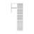Freestanding Toilet Paper Cabinet With Slim Vertical Design And Storage Compartment, White