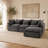 Cloud Modular Sectional Sofa with Wide Deep Seating Comfort