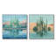 Cactus et désert Oasis I - Art mural floral cactus - ensemble d'art mural traditionnel 2 pièces-2095936847-2095936844-2095936849