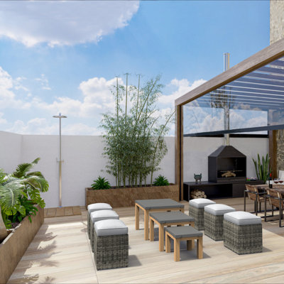 Carol 6 - Person Outdoor Seating Group With Cushions