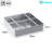 Pre-Rinse Basket with Stainless Steel Slides | Stainless Steel Scrap Basket For Commercial Sinks | 20 in. x 20 in. x 3-1/2 in.