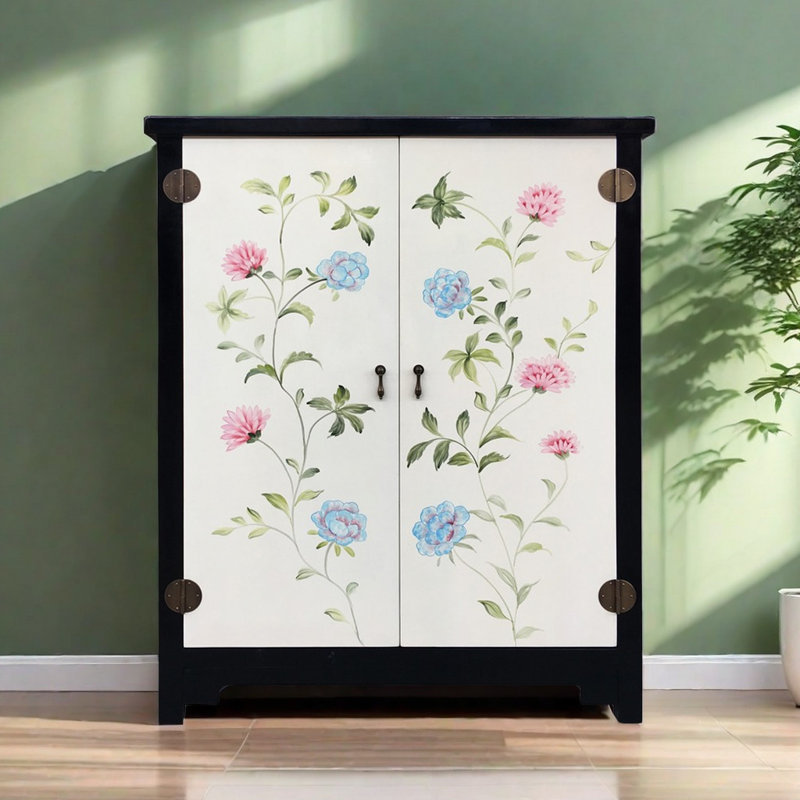 Armoire de rangement pour chaussures en bois massif 16 paires