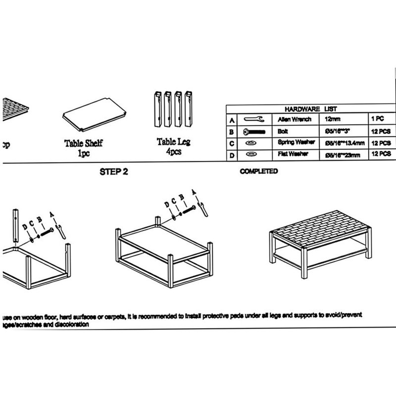 Table basse 1 pièce