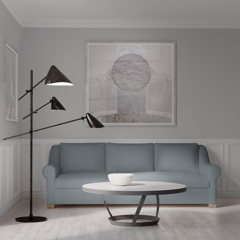 Canapé Thompson, H 32 po x l 120 po x P 41 po, Brume de lin Box Weave, Naturel
