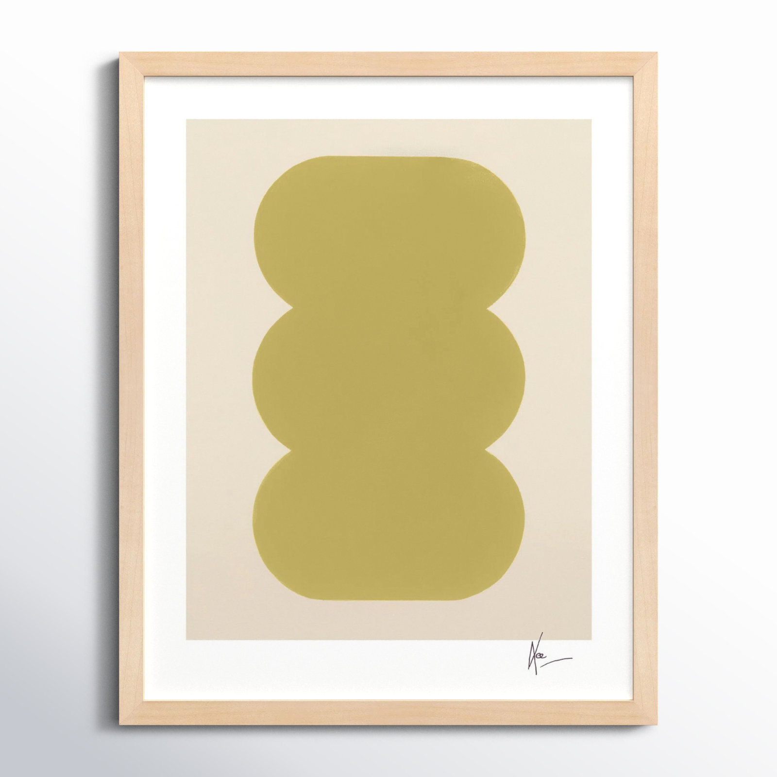 Keyhole 4 by Lee Lessem, Maple Framed, 30" H x 24" W x 1.25" D