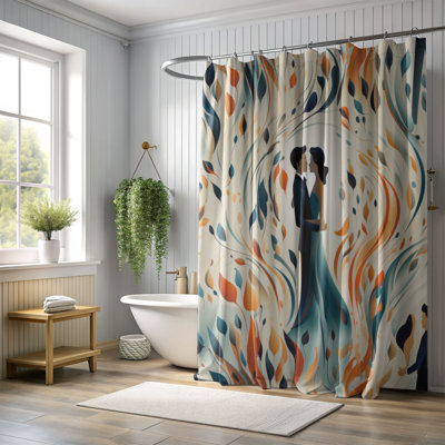Caring Embrace - Rideau de douche Premium