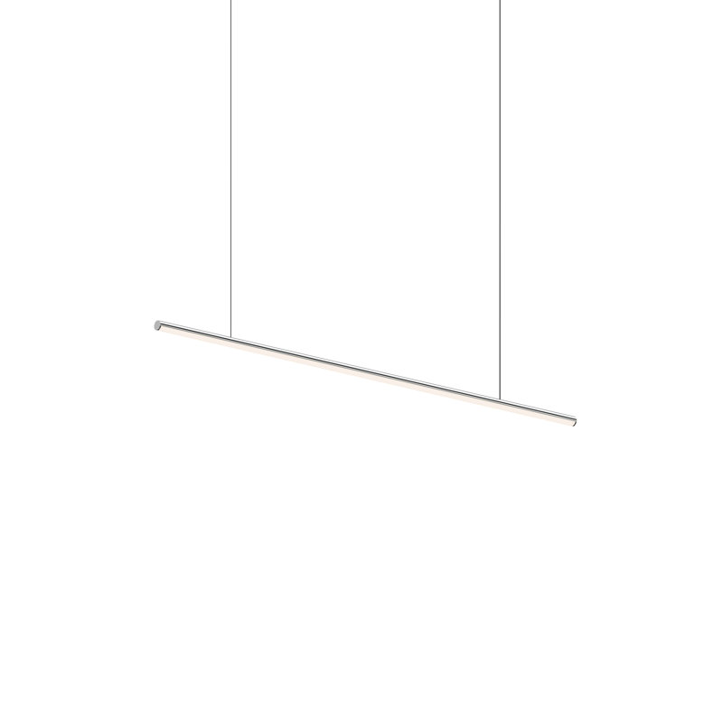 Fino 1 - Light LED Simple Pendant, Silver, 3000, 0.75" H x 48" W x 0.75" D