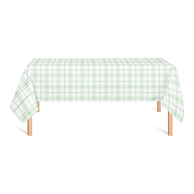 Daisi Plaid Cotton Blend St. Patrick's Day Tablecloth