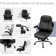 Eliyahna Heavy Duty Design High Back Ergonomic Office Chair with Flip-up Armrests