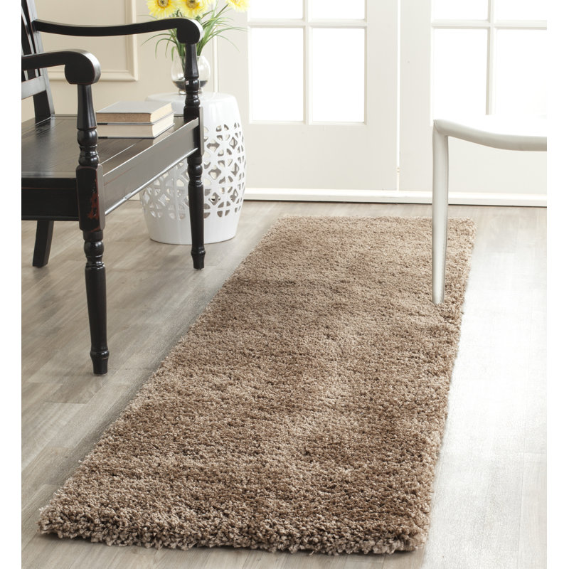 Assar Area Rug, Runner 2' x 14', Dark Beige
