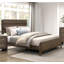 Bois d'hévéa massif classique classique et contemporain à finition noyer foncé 1pc-115715056