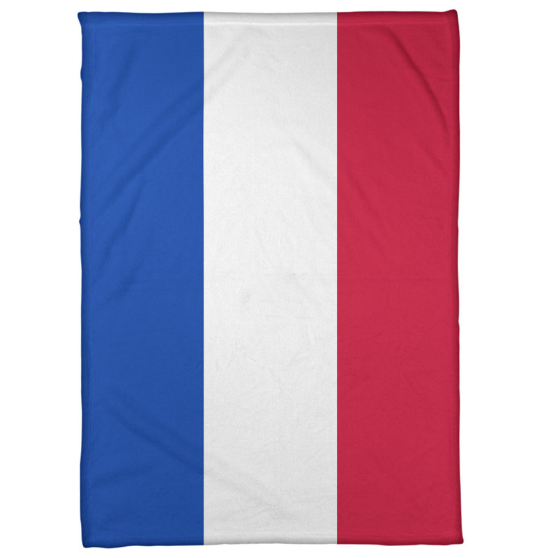 Jeté hockey new york, 60 po x 80 po, Bleu / blanc / rouge, Molleton pixel