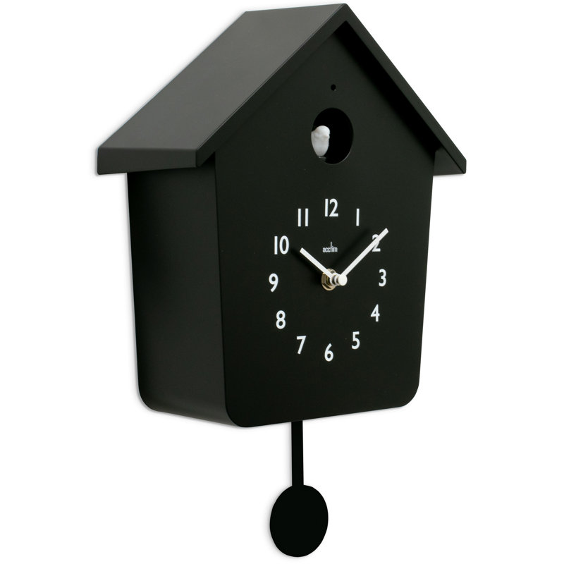 Casper Cuckoo Wall Clock, Black