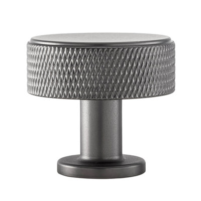 Kent Knurled 1-3/8" Diameter Black Nickel Round Cabinet Knob
