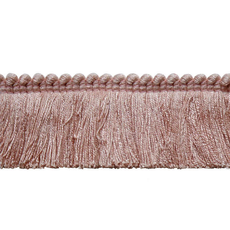 Passamenterie Cut Ruch Fabric, Antique Pink