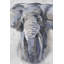Pastel Blue Elephant - reproduction encadrée mate pour la décoration intérieure