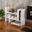 Organisateur de tablette de bureau réglable en bois avec support de rangement-1458042375