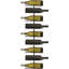 Wall-Mounted Wine Rack For 9 Bottles, Modern Black Wrought Iron Design, Space-Saving Alcohol Storage Solution, Minimalist Display For Kitchen Or Bar