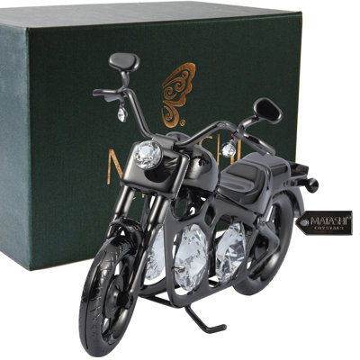 Sculpture de moto en bronze
