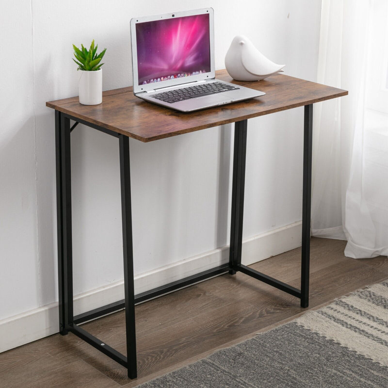 Fresca 80Cm W Rectangular Writing Desk, Brown