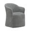 Chaise rembourrée Faouzi avec roulettes-579871247